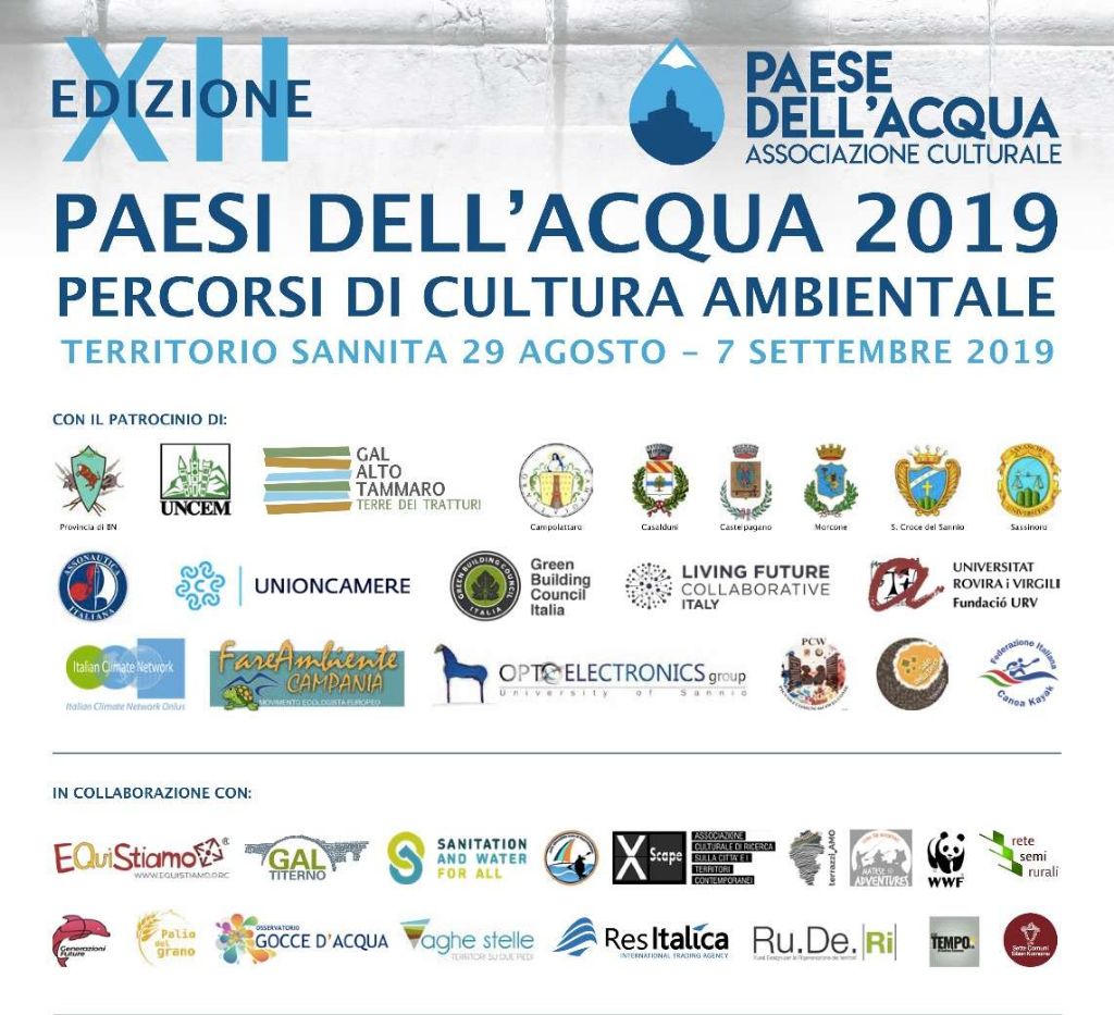 L’Associazione culturale Paese dell’Acqua presenta “Paesi dell’Acqua 2019”